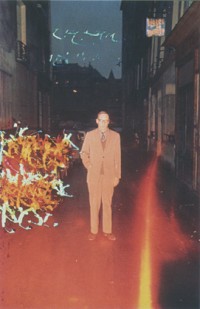 W.S. Burroughs in Front of the Beat Hotel (1961-64)
