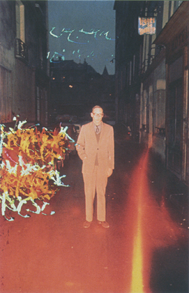 W.S. Burroughs in Front of the Beat Hotel (1961-64)