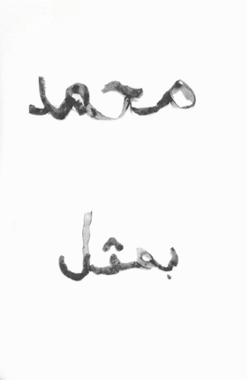 (3) Love Letter #3 (Original text in Arabic, written in potato peels)