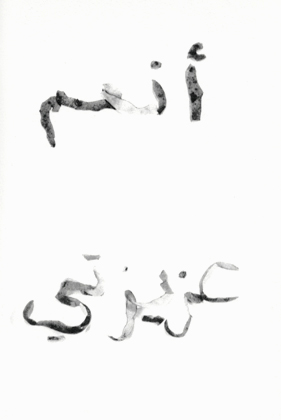 (8) Love Letter #3 (Original text in Arabic, written in potato peels)