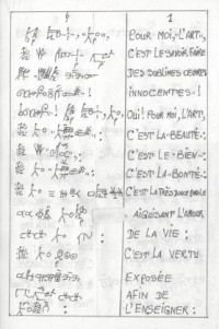 Original text in the National Ivoryan Alphabet and French