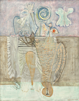Hierarchical Birds, (1944). Copyright Kate Rothko Prizel and Christopher Rothko / ARS NY, Image courtesy of NGA Washington DC