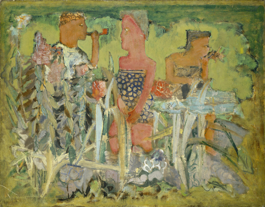 Untitled (Man and Two Women in a Pastoral Setting), c.1940. copyright 1998 Kate Rothko Prizel and Christopher Rothko / ARS, New York. Image courtesy of NGA, Washington DC