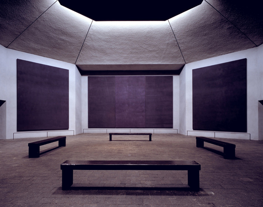 Interior View of The Rothko Chapel