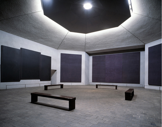 Interior View of The Rothko Chapel