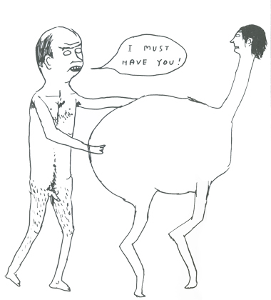 Excerpt from "Worried Noodles (The Empty Sleeve)", published by Tomlab in 2005.