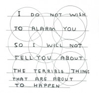 Excerpt from "Worried Noodles (The Empty Sleeve)", published by Tomlab in 2005.