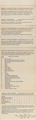 Six Scores, January 12-14, 1962