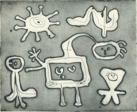 Etchings for Series I (in eight states in black and different colors) (1952-53)