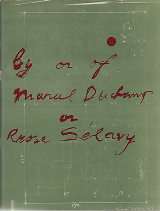 Cover of "By or of Marcel Duchamp or Rrose Selavy" at the Pasadena Art Museum (1963)