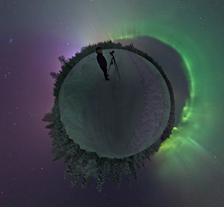 Planet Aurora Borealis