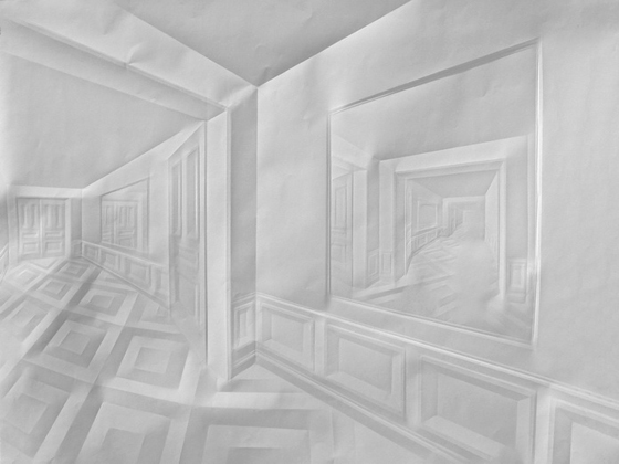 o.T. Hallway (hallway in the mirror)