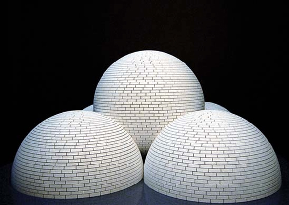 Model for Brick Structure (four domes and a sphere) (2003)