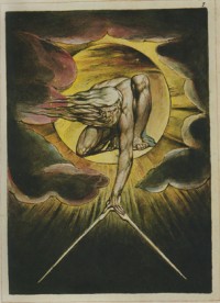 Color Plate 17 - "The Ancient of Days", Frontispiece, Europe_A Prophecy (1794), plate i. Copy K, ca. 1822.