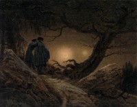 Two Men Contemplating the Moon, 1825–30
