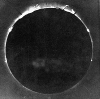 Photograph of a Solar Eclipse at Rivabellosa, Spain, July 18, 1860