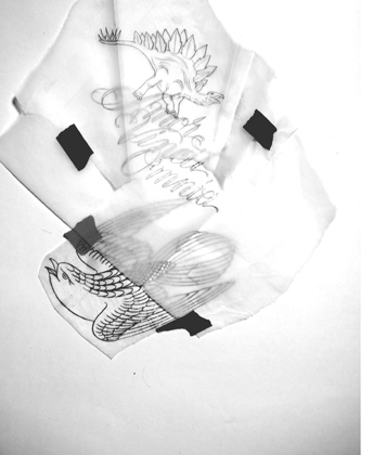 Untitled tracing paper sketches
