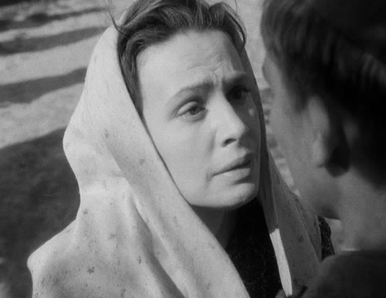 Antonina Maksimova as "The Mother" in  BALLAD OF A SOLDIER