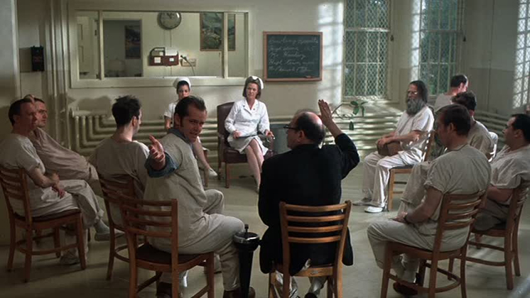 Louise Fletcher as "Nurse Ratchet" in ONE FLEW OVER THE CUCKOO'S NEST