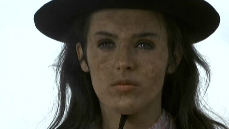 Millie Perkins as "The Woman" in THE SHOOTING