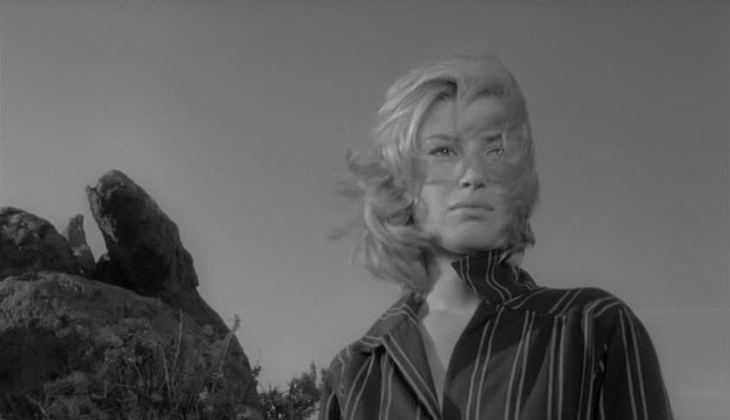 Monica Vitti as "Claudia" in L'AVVENTURA