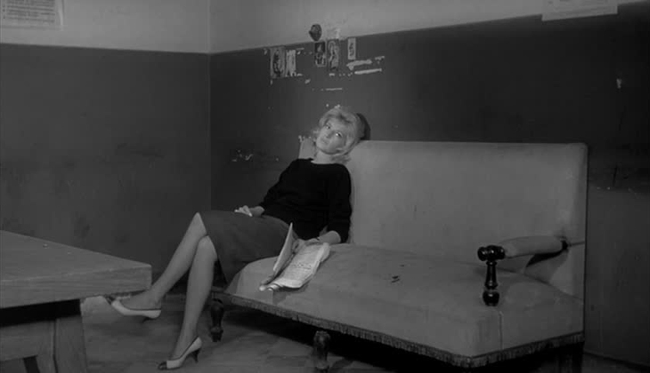 Monica Vitti as "Claudia" in L'AVVENTURA