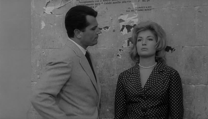 Monica Vitti as "Claudia" in L'AVVENTURA