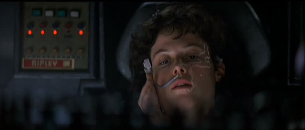 Sigourney Weaver as "Ripley" in ALIEN