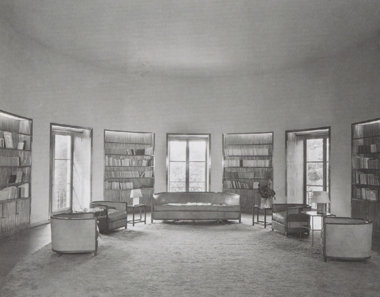 Library of Mimi Pecci-Blunt, ca 1926, Photo by Sonia