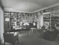 Sitting Room and Library in the Apartment of Elisabeth Spitzer ca 1935, Photo by François Kollar
