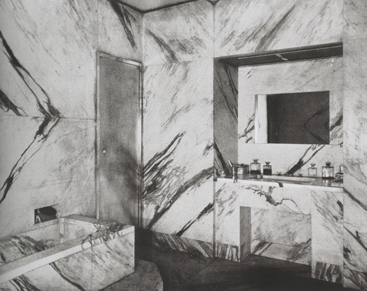 Bathroom in Jean-Michel Frank's Apartment, ca 1925, Photo by Man-Ray