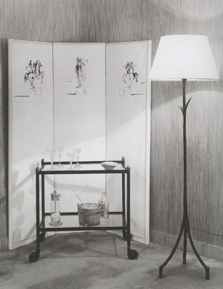 Smoking Room in Jean-Michel Frank's Apartment, 1938, photo by François Kollar