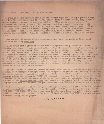 Instructions for Like (1969)