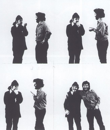 Rehearsal of Like, 1971 with Graham and Ian Murray, at Nova Scotia College of Art and Design, Halifax, Canada (1971)