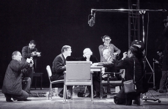 Tuesday March 5th, 1968 : John Cage and Marcel Duchamp performed "Reunion" at the Ryerson Theatre in Toronto
