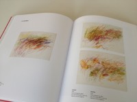 Cy Twombly spread of Untitled crayon and paint works from 1954. Collection of Larry Gagosian. Copyright Cy Twombly Foundation