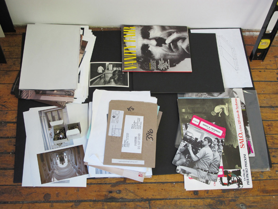 Tom Burr's studio in Chelsea, rented from Charline Von Heyl