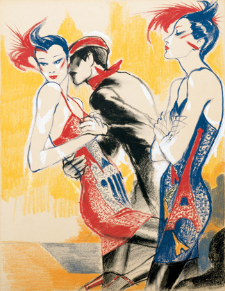 Illustration of Eija Vehka Ajo, by Antonio Lopez, Paris, 1974. Courtesy of the Estate of Antonio Lopez and Juan Ramos