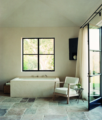 Rancho Santa Fe, California. Master bathroom- photo by François Halard