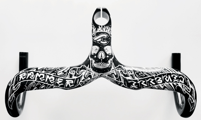 Ram handlebars with graphic scheme by Mike Giant -Cinelli Archives/Mike Giant