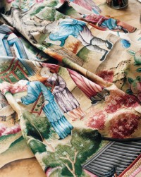 Hand-printed in Italy at the Ratti facilities, Grand Tableau Chinois design -Photo by François Halard