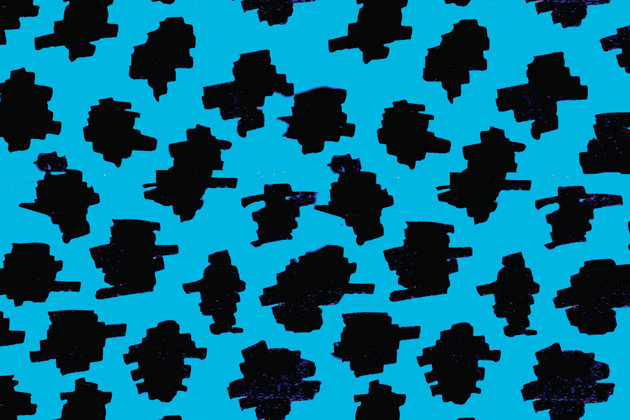 Counterfeit leopard print. Felt-tip pen on fabric and paper. India (2006)  -copyright M.I.A.