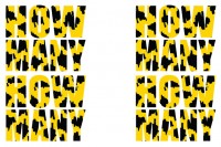 "How Many" logo and T-shirt design, Jamaica (2007) -copyright M.I.A.