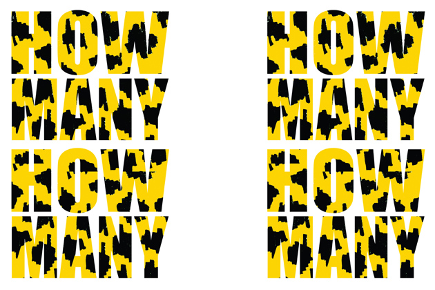 "How Many" logo and T-shirt design, Jamaica (2007) -copyright M.I.A.