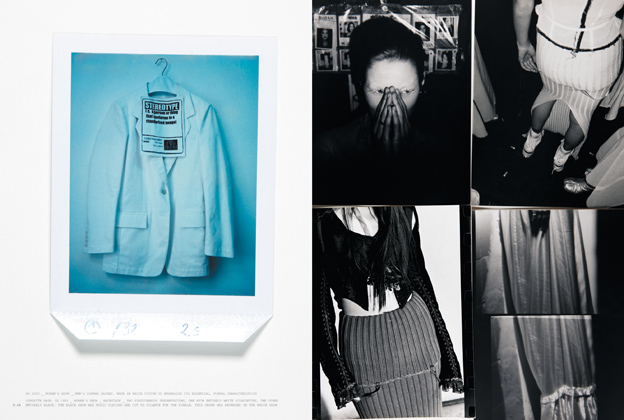 SS 2000. Men's Dinner Jacket in white cotton and Women's Show. Copyright Marina Faust - Maison Martin Margiela