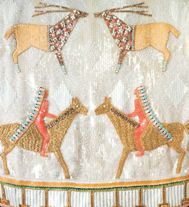 Beaded and Sequined Jacket From The American Indian Collection. courtesy of Lolly Koon