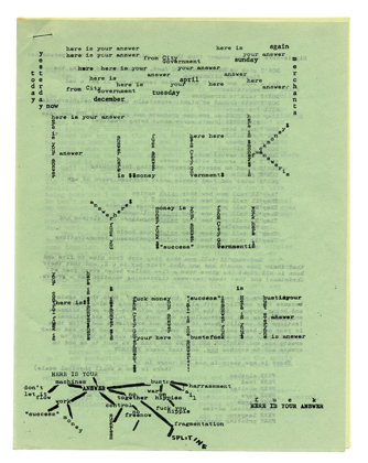 Diggers/Communication Company, mimeographed handouts (1967)