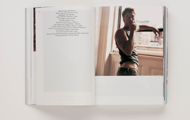 Helmut Lang Autumn-Winter 1999-2000, with Brad Pitt, style by Tom Borgese, photographs by Jack Pierson- Purple #4