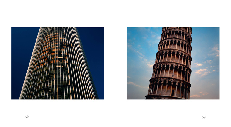 Left: Hotel Nacional (1968), by Oscar Niemeyer, Rio de Janiero, Brazil, August 2003 ; Right: Leaning Tower of Pisa (1173–1360), Pisa, Italy, January 2004