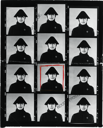 Contact sheet of Valentina, circa 1960. Courtesy of Nina Frantzen